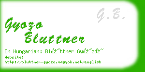 gyozo bluttner business card